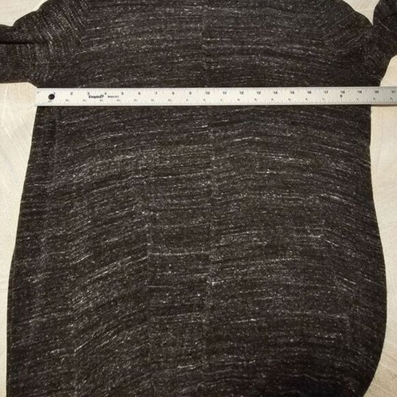 Women's Long Sleeve Open Front Gray Cardigan with Thumb Holes, Small - Picture 6 of 7